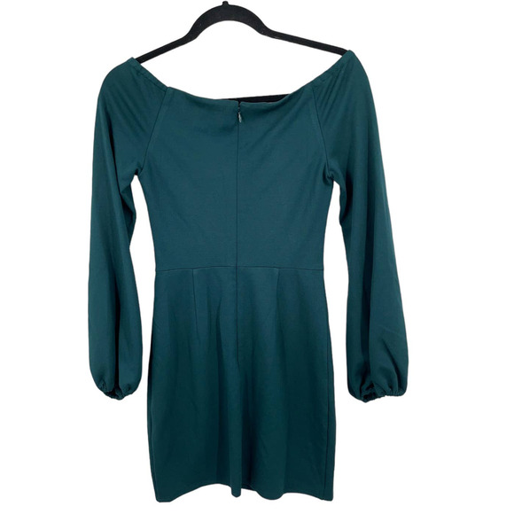 Dress the Population dress Esperanza long sleeve minidress green X-Small XS - Picture 4 of 5